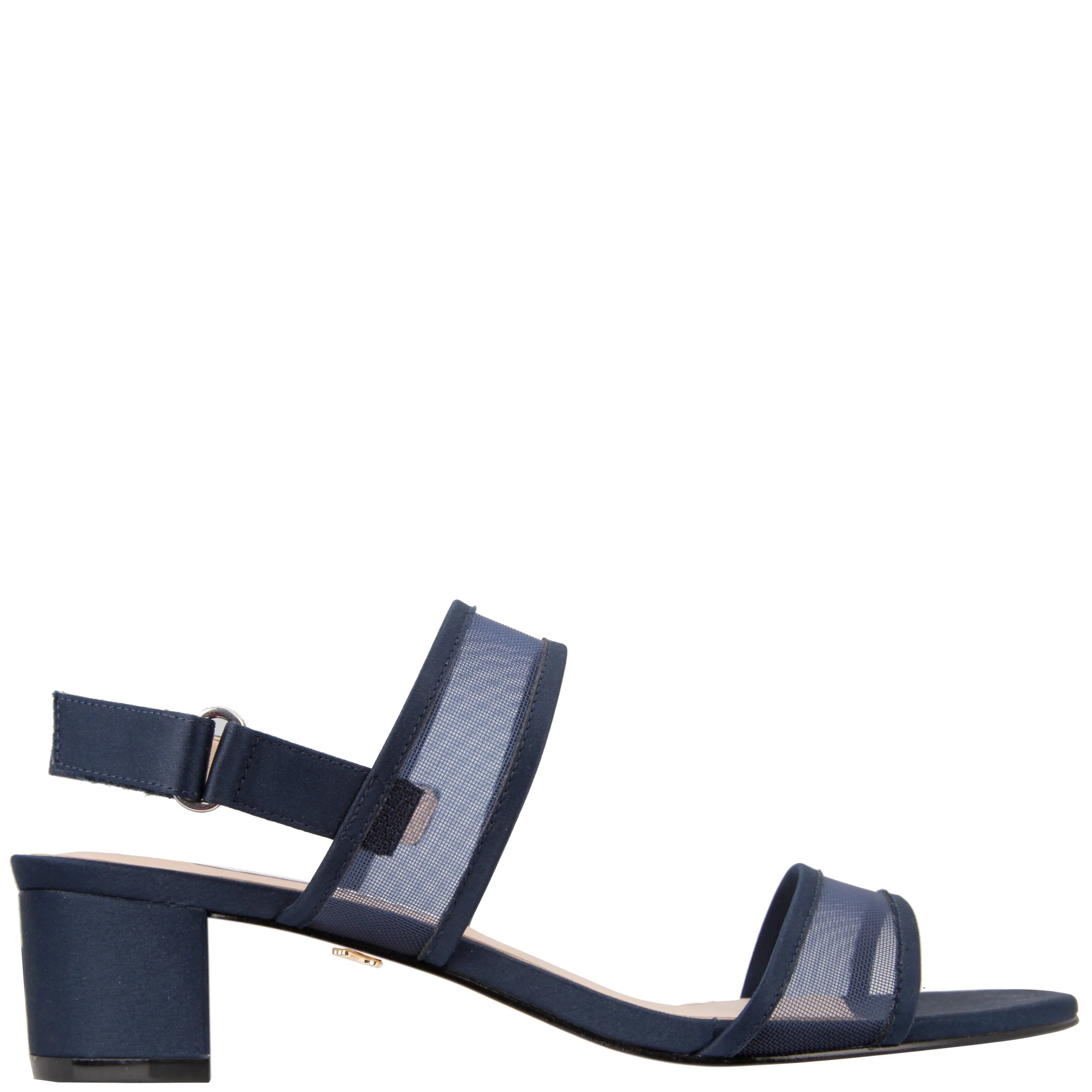 GANICE-NEW NAVY LUSTER SATIN NAVY MESH - Image 3