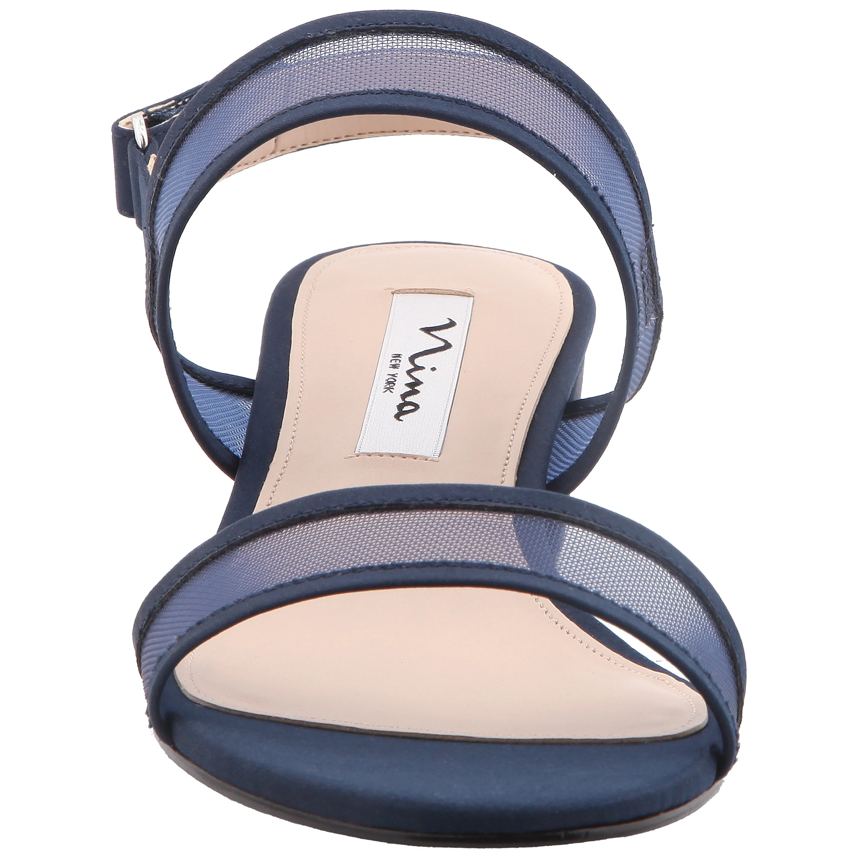 GANICE-NEW NAVY LUSTER SATIN NAVY MESH - Image 4