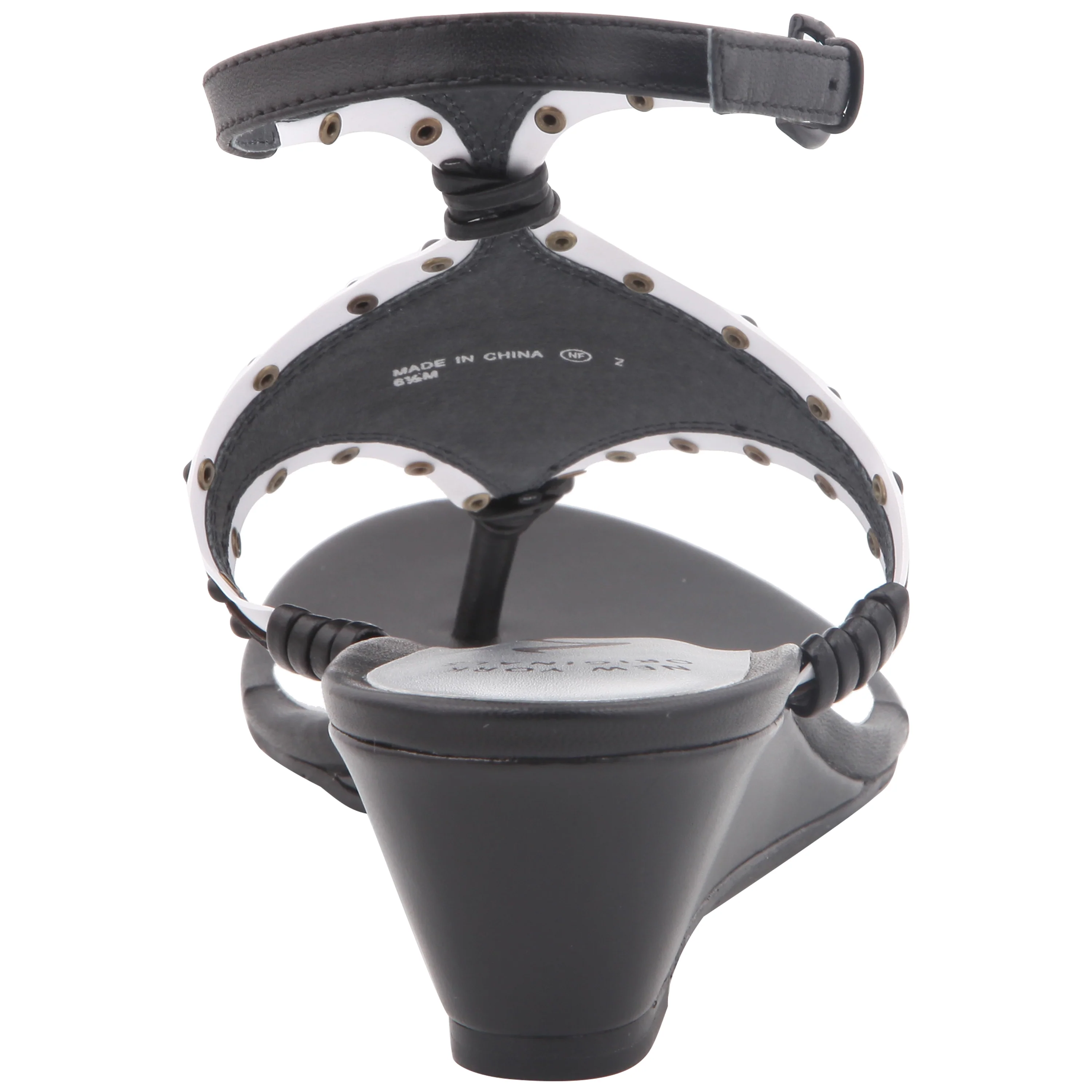 VEVILLA-BLACK NAPPA/WHITE VINYL - Image 4